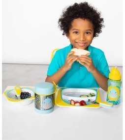 Skip Hop - Contenitore termico per alimenti con cucchiaio/forchetta ZOO 325 ml squalo