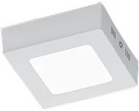 Plafoniera Soffitto Interno Led Quadrata Bianca 12per12 cm Zeus GD Trio