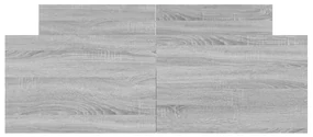 Giroletto con testiera e pediera grigio sonoma 120x200 cm