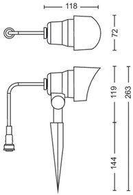 Philips - Faretto LED da esterno GARDENLINK LED/6W/12V 4000K IP44