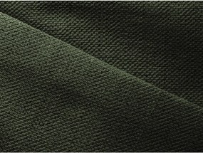 Divano angolare verde allungabile/con contenitore (con penisola a destra) Nanea – Makamii