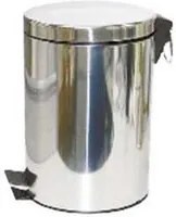 pattumiera in acciaio inox con pedale - lt.5 cm.20,5x27,8h. fer193221