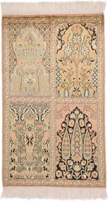 Cashmere Silk Tappeto 60 x 100 (Indian) Annodato A Mano