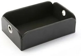 Svuotatasche Versa Nero Ecopelle Metallo Poliestere (13 x 6,5 x 20 cm)