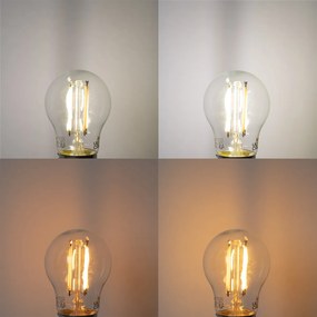 Set di 5 lampadine LED E27 Smart P45 4,5W 470 lm 1800-4000K