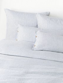 Copripiumino in lino lavato a righe sottili Rinna