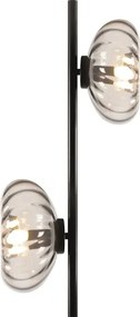 Osram - Lampada a piantana DECOR SMOKE 2xE14/12W/230V nero/grigio fumé