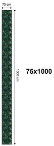 Carta da parati – Fiore verde-oro di lusso