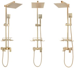 Set doccia REA JACK BRUSHED GOLD