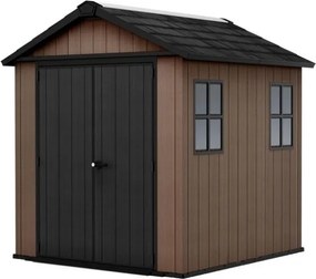 Casetta Da Giardino In Resina Newton Plus 757/775 Effetto Legno Keter