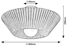 Rabalux 71248 - Plafoniera RAVEN 1xE27/6W/230V