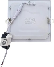Lampada LED da incasso SQUARE LED/12W/230V 6500K