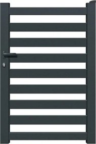 Cancelletto GARDENGATE Antas grigio in alluminio antracite H 150.6 x L 100 cm