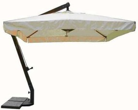 VICTOR - ombrellone da giardino decentrato metallo 3 x 3 con mantovana