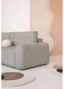 Divano angolare componibile marrone chiaro allungabile/con contenitore (con penisola a sinistra) Lulu – Miuform