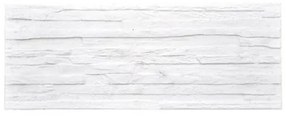 Rivestimento Effetto Muretto Di Pietra Bianco 16x42 In Gres Porcellanato Santorini White