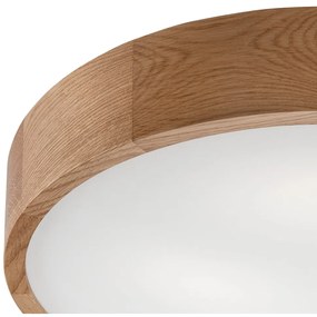 Lampada da soffitto marrone con paralume in vetro ø 47 cm Eveline - LAMKUR