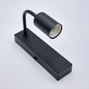 Applique ASTRID 1xE27/60W/230V opaco nero