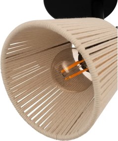 Eglo 44138 - Faretto da parete SEAGARD 1xE14/40W/230V beige/nero