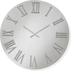 Orologio rotondo D80 cm in cristallo Chiaro e numeri Argento - TIWAR