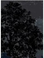Isidore Leroy Carta da parati panoramica Eclipse Nocturne - Panel C