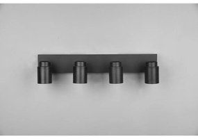 Faretto in metallo nero opaco 19x52 cm Angelo - Trio