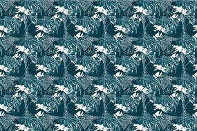 Carta da parati – Foglie tropicali di monstera