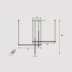 Sospensione Contemporanea Nood Metallo Bianco Led 60W