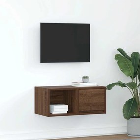 Mobile Porta Tv Rovere Marrone 60x31x25,5 Cm Legno Multistrato /