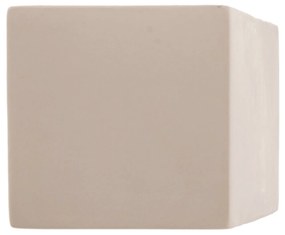 SOLLUX LIGHTING Applique Cube Line up/down in ceramica, bianco