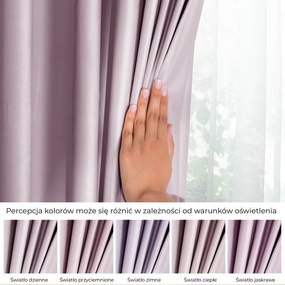 Tenda parzialmente oscurante rosa chiaro in velluto 140x270 cm Pleat – Restilo