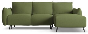 Divano angolare verde (con penisola a destra) Malie – Makamii