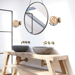 Applique GEORGIA 1xE14/5W/230V oro/fumé beige