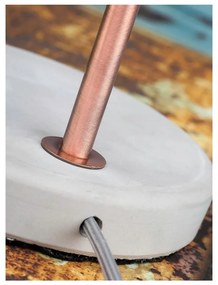 Lampada da tavolo grigia con paralume in metallo (altezza 50 cm) Denver - it's about RoMi