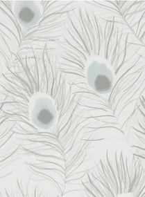 Pfauenfeder Tapete Orlena v. Harlequin - Powder Blue/ Gilver