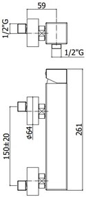 Paffoni Level Lec168dst Miscelatore Doccia Esterno Con Set Doccetta Acciaio