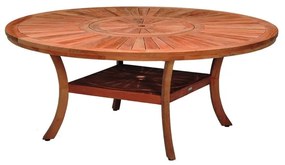 Tavolo da pranzo per giardino Australia struttura e superficie in teak per 6 persone 180cm