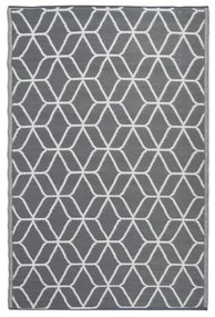 Esschert Design Tappeto da Esterno 180x121 cm Grigio Bianco OC25