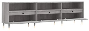 Mobile Porta TV Grigio Sonoma 150x30x44,5 cm Legno Multistrato