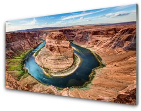 Quadro di vetro Paesaggio del Grand Canyon 100x50 cm