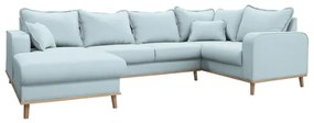 Divano angolare azzurro (angolo sinistro) Beata - Ropez