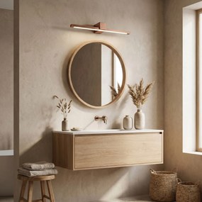 Applique da bagno LED SWE053-1W 60 cm COPPER BRUSH