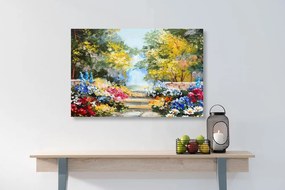 Stampa su tela – Pittura a olio di paesaggio