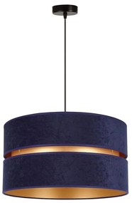 Duolla - Lampadario a sospensione con filo DUO 1xE27/15W/230V diametro 40 cm blu/oro