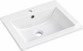 Mexen Lora lavabo da incasso 53 x 46 cm, bianco - 25365300