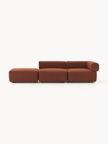 Chaise longue componibile in bouclé Anton