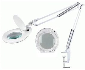 Lampada da tavolo a LED con lente d'ingrandimento e clip LED/15W/230V