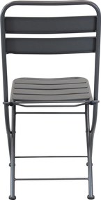 ROMANUS - sedia da giardino pieghevole salvaspazio in ferro