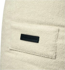 Puof a sacco color crema con rivestimento in bouclé Snug 100 – SLOWDOWN
