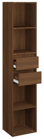 Libreria rovere marrone 36x30x171 cm in legno multistrato